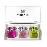 Парфюмерный набор Versace Bright Crystal/Bright Crystal Absolu/Yellow Diamond 3x30 ml оптом в Набережные Челны 